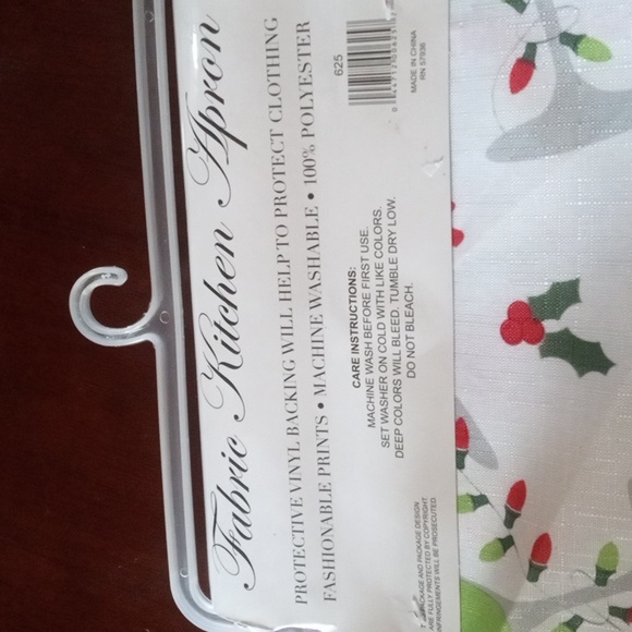 Fabric kitchen apron - Picture 3 of 3